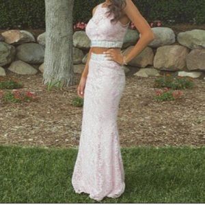 Pink/nude two piece dress!